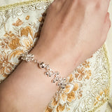 925 Silver Grapes Charm Bracelet Women