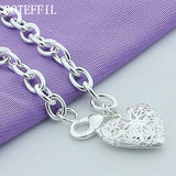 925 Silver Heart Photo Frame Bracelet