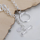 925 Silver High Heels Bag Pendant Bracelets Women Charm Jewelry