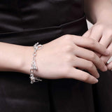 925 Silver Horse Package Boots Bracelet for Women
