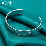 925 Silver Love Bangle Bracelet Wedding Jewelry