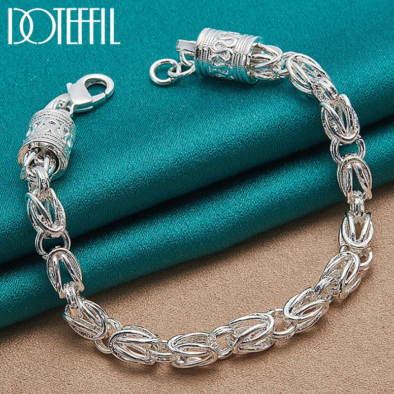 925 Silver Lobster Clasp Bracelet Chain for Wedding
