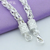 925 Silver Lobster Clasp Bracelet Wedding Engagement Jewelry