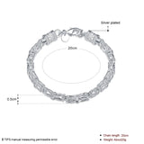 925 Silver Lobster Clasp Bracelet Wedding Engagement Jewelry