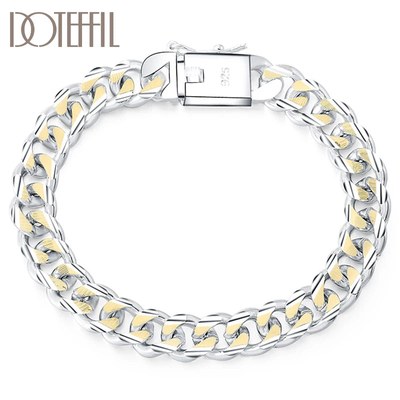 925 Sterling Silver Bracelet for Men and Women