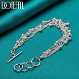 925 Silver Bead Ball Chain Grapes Bracelet Wedding Jewelry