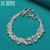 925 Silver Bead Ball Chain Grapes Bracelet Wedding Jewelry