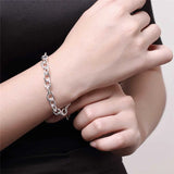 925 Silver Circle Ring Bracelet Wedding Party Jewelry