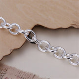 925 Silver Circle Ring Bracelet Wedding Party Jewelry