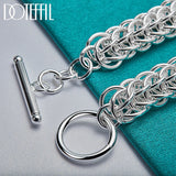 925 Silver Multi-circle Bracelet Chain Wedding Jewelry