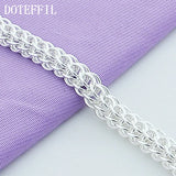 925 Silver Multi-circle Bracelet Woman Charm Wedding Jewelry