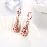 925 Silver/Rose Gold/18K Water Drop Earrings Wedding Party Gift