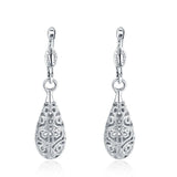 925 Silver/Rose Gold/18K Water Drop Earrings Wedding Party Gift