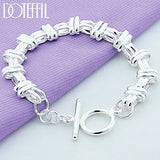 925 Silver Cross Charm Bracelet for Women Valentine Gift