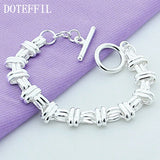 925 Silver Cross Charm Bracelet for Women Valentine's Gift