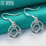925 Silver Roman Numeral Drop Earrings Wedding Jewelry