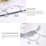925 Silver Sea Star Pendant Bracelet for Women