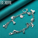 925 Silver Charm Bracelet Chain For Women