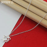 925 Silver 6 Stars Pendant Necklace 18-Inch Chain