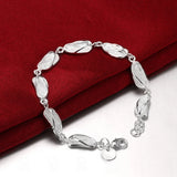 925 Silver Shoe Bracelet Chain Women Wedding Jewelry