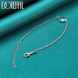 925 Silver Smiling Face Bracelet Chain Women Wedding Engagement Party Jewelry