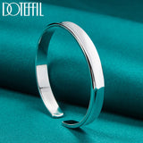 925 Silver 8mm Bangle Bracelet Wedding Jewelry