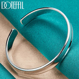 925 Silver 8mm Bangle Bracelet Wedding Jewelry