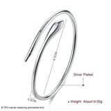 925 Silver Arrow Bangle Bracelet Wedding Engagement Jewelry