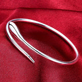 925 Silver Arrow Bangle Bracelet Wedding Engagement Jewelry