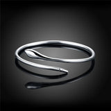 925 Silver Arrow Bangle Bracelet Wedding Engagement Jewelry