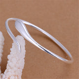 925 Silver Arrow Bangle Bracelet Wedding Engagement Jewelry