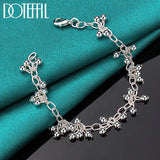 925 Silver Ball Chain Bracelet Wedding Engagement Jewelry