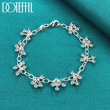 925 Silver Ball Chain Bracelet Wedding Engagement Jewelry