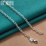 925 Sterling Silver Grape Bead Chain Necklace for Women