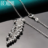 925 Sterling Silver Grape Bead Necklace 18-30 Inch Chain