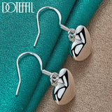 925 Silver Heart Drop Earrings Wedding Jewelry