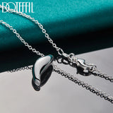 925 Sterling Silver Long Pendant Necklace 18 Inch Chain