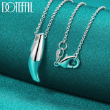 925 Sterling Silver Long Pendant Necklace 18 Inch Chain