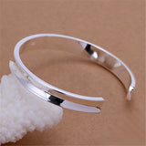 925 Sterling Silver Round Open Bracelets For Women
