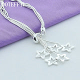 925 Silver Snake Chain Star Bracelet Wedding Jewelry