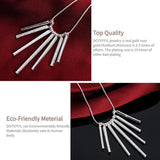 925 Silver Snake Chain Bead Pendant Necklace For Women