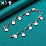 925 Silver Beads Chain Bracelet Wedding Engagement Jewelry