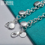 925 Silver Beads Chain Bracelet Wedding Engagement Jewelry