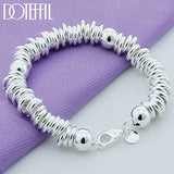 925 Silver Beads Circle Bracelet for Wedding Engagement Party