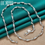 925 Silver Water Drop Chain Necklace for Wedding Party Jewelry