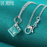 925 Silver Roman Numeral Pendant Necklace for Wedding Party