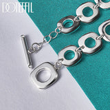 925 Silver Chain Bracelet For Men Women