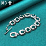 925 Silver Chain Bracelet For Men Women