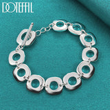925 Silver Chain Bracelet For Men Women