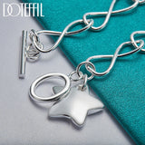 925 Silver Star Pendant Bracelet for Women